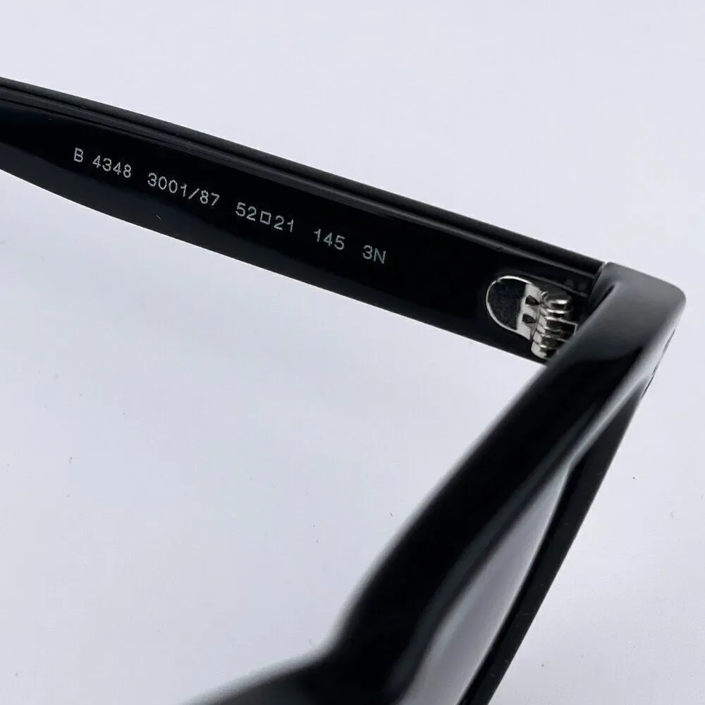 SALE! NEW Burberry BE4348 Cooper 300187 Black Dark Grey Square Unisex Sunglasses